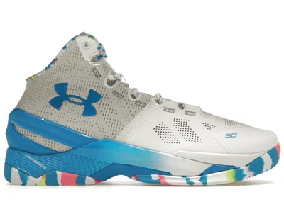 Pre-owned Under Armour Men's  Curry 2 Retro Splash Party Sneakers In White/mojo Pink