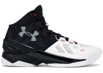 Pre-owned Under Armour Men's  Curry 2 Suit And Tie (2015/2024) Sneakers In White/black/metallic Silver In Multi