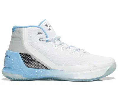 Pre-owned Under Armour Men's  Curry 3 Birthday Sneakers In White/blue/grey