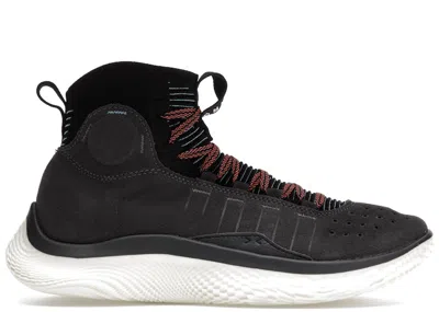 Pre-owned Under Armour Men's  Curry 4 Flotro Sneakers In Grey/black/red