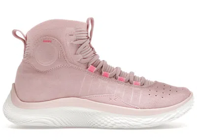 Pre-owned Under Armour Men's  Curry 4 Flotro Sneakers In Pink/white