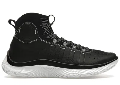 Pre-owned Under Armour Men's  Curry 4 Flotro Suit And Tie Sneakers In Black/halo Grey/white