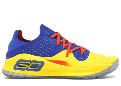 Pre-owned Under Armour Men's  Curry 4 Low Nba Jam Sneakers In Royal/taxi