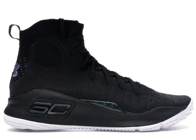 Pre-owned Under Armour Men's  Curry 4 More Range Sneakers In Black/stealth Grey/metallic Silver In Multi