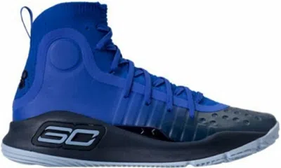 Pre-owned Under Armour Men's  Curry 4 Sneakers In Team Royal/white In Multi