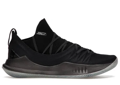 Pre-owned Under Armour Men's  Curry 5 Pi Day Sneakers In Black/metallic Iron