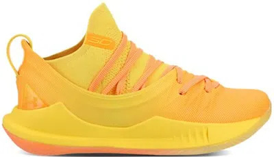 Pre-owned Under Armour Men's  Curry 5 Sneakers In Yellow/orange