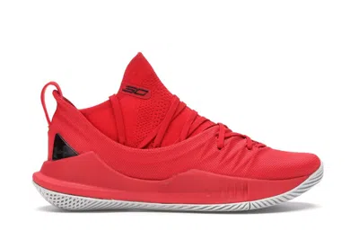 Pre-owned Under Armour Men's  Curry 5 Wired Different Sneakers In Red Rouge