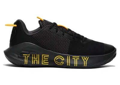 Pre-owned Under Armour Men's  Curry 6 Flotro The City Sneakers In Black/jet Grey/taxi