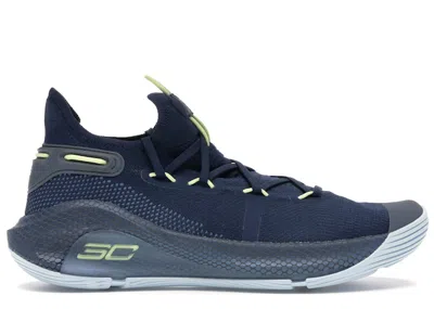 Pre-owned Under Armour Men's  Curry 6 International Boulevard Sneakers In Academy/thunder Fade In Multi