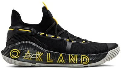 Pre-owned Under Armour Men's  Curry 6 Thank You Oakland Sneakers In Black/elemental