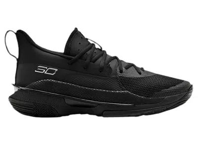 Pre-owned Under Armour Men's  Curry 7 Team Sneakers In Black/metallic Silver In Multi