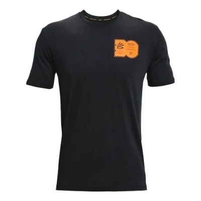Under Armour Men's  Curry Athleisure Casual Sports Short Sleeve Black