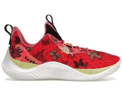 Pre-owned Under Armour Men's  Curry Flow 10 Girl Dad Sneakers In Rose/noir In Multi