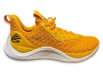 Pre-owned Under Armour Men's  Curry Flow 10 Team Sneakers In Yellow