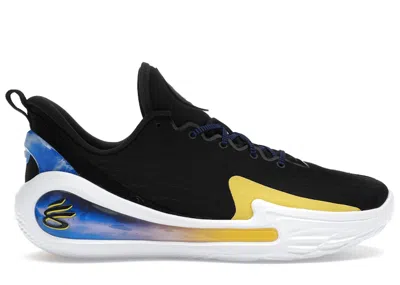 Pre-owned Under Armour Men's  Curry Flow 12 Dub Nation Sneakers In Black/team Royal/taxi