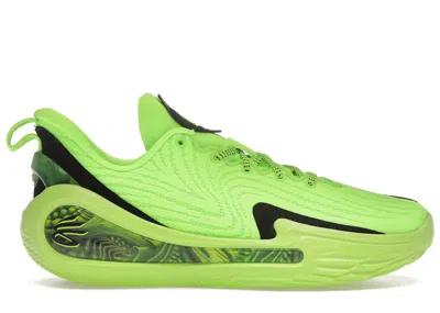 Pre-owned Under Armour Men's  Curry Flow 12 Extraterrestial Sneakers In Black/green In Multi