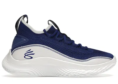 Pre-owned Under Armour Men's  Curry Flow 8 Flow Like Water Sneakers In Royal/white In Multi
