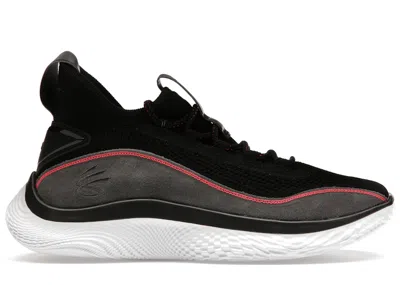 Pre-owned Under Armour Men's  Curry Flow 8 Flow Suede Sneakers In Black/grey