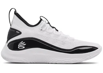 Pre-owned Under Armour Men's  Curry Flow 8 Nm Sneakers In White/black
