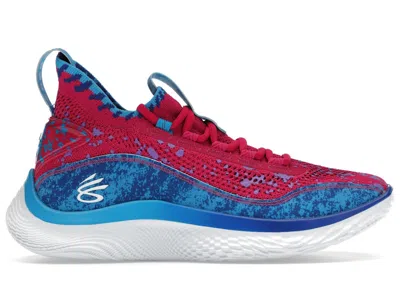 Pre-owned Under Armour Men's  Curry Flow 8 Pi Day Sneakers In Tropic Pink/capri