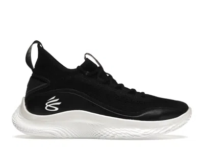 Pre-owned Under Armour Men's  Curry Flow 8 Sneakers In Black/white