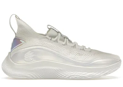 Pre-owned Under Armour Men's  Curry Flow 8 Wish Sneakers In White/iridescent