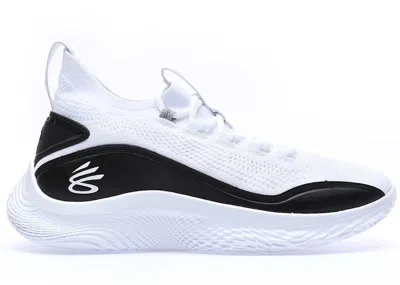 Pre-owned Under Armour Men's  Curry Flow 8 Zen Flow Sneakers In White/black In Multi