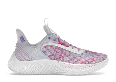 Pre-owned Under Armour Men's  Curry Flow 9 For The W Sneakers In Oxford Blue/vivid Lilac/white