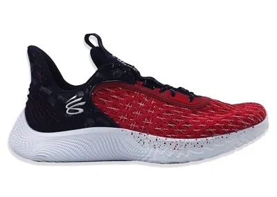 Pre-owned Under Armour Men's  Curry Flow 9 Howard University Pe Sneakers In White/navy Blue