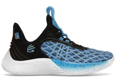 Pre-owned Under Armour Men's  Curry Flow 9 Sesame Street Cookie Monster Sneakers In Viral Blue/black/white