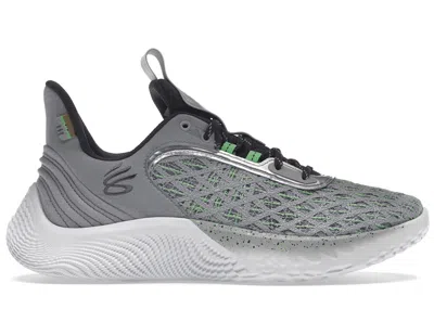 Pre-owned Under Armour Men's  Curry Flow 9 Sesame Street Oscar Sneakers In Grey/green/black In Multi