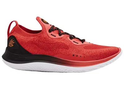Pre-owned Under Armour Men's  Curry Flow Go Sneakers In Coral Pink/black