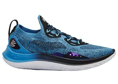 Pre-owned Under Armour Men's  Curry Flow Go Sneakers In Deadly Blue/black