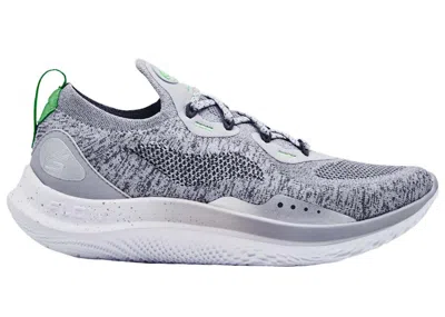 Pre-owned Under Armour Men's  Curry Flow Go Sneakers In Modern Grey/black/white
