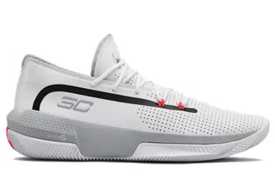 Pre-owned Under Armour Men's  Curry Sc 3zero 3 Sneakers In White/black/grey In Multi