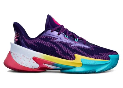 Pre-owned Under Armour Men's  Curry Series 7 Curry World Tour Sneakers In Purple
