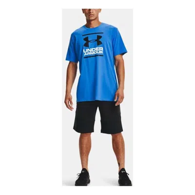 Under Armour Men's  Gl Foundation Casual Round Neck Sports Breathable Short Sleeve Blue