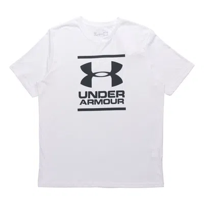 Under Armour Men's  Gl Foundation Casual Round Neck Sports Breathable Short Sleeve White