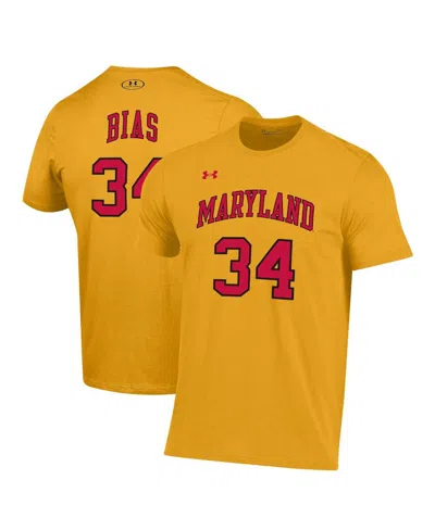 Under Armour Men's  Gold Maryland Terrapins Len Bias Performance T-shirt