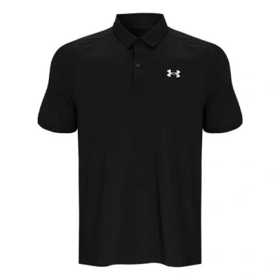 Under Armour Men's  Golf Sports Breathable Loose Short Sleeve Polo Black