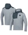 Under Armour Men's  Gray Notre Dame Fighting Irish Survivor Fleece Hoodie Quarter-zip Jacket In Gray