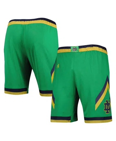 Under Armour Men's  Green Notre Dame Fighting Irish Team Replica Basketball Shorts