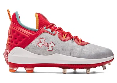 Pre-owned Under Armour Men's  Harper 8 Low St Sneakers In White/red
