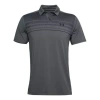 Under Armour Men's  Logo Pattern Loose Short Sleeve Polo Shirt Gray