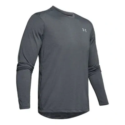 Under Armour Men's  Mesh Running Long Sleeves Gray