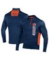 Under Armour Men's  Navy Auburn Tigers Gameday Twist Quarter-zip Top In Navy