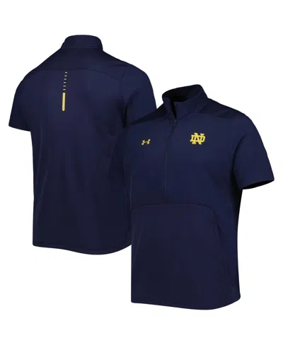 Under Armour Men's  Navy Notre Dame Fighting Irish Motivate 2.0 Half-zip Jacket