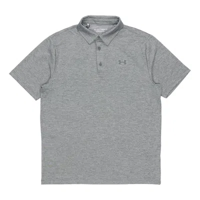 Under Armour Men's  Playoff Golf Sports Thin And Light Breathable Loose Short Sleeve Polo Shirt Silve In Gray