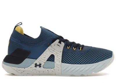 Pre-owned Under Armour Men's  Project Rock 4 Sneakers In Deep Sea/breaker Blue